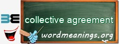 WordMeaning blackboard for collective agreement